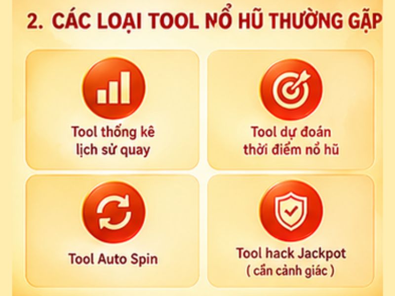 Các Loại Tool Nổ Hũ Thường Gặp
