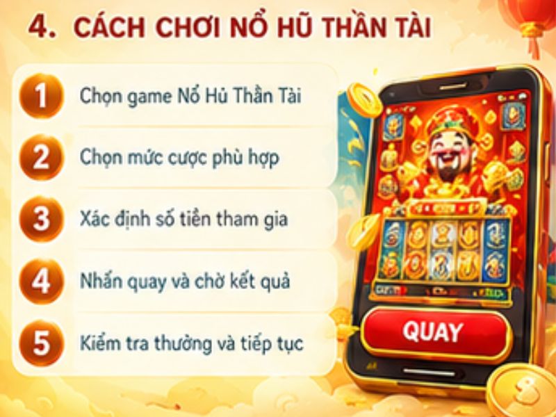 Hướng dẫn chơi Nổ Hũ Thần Tài 28BET từng bước